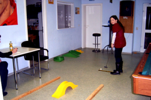 Unsere Minigolfanlage - auch was für schlechtes Wetter