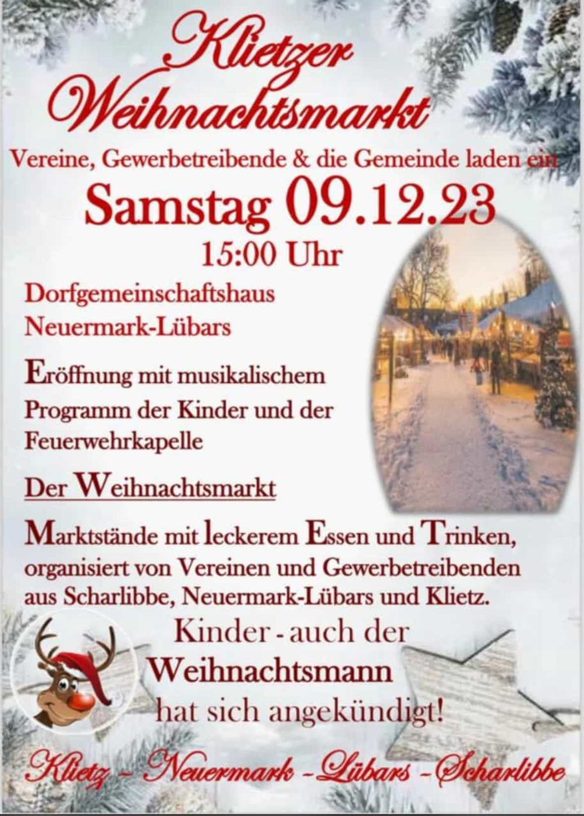2023 PLAKAT Weihnachtsmarkt Neuermark