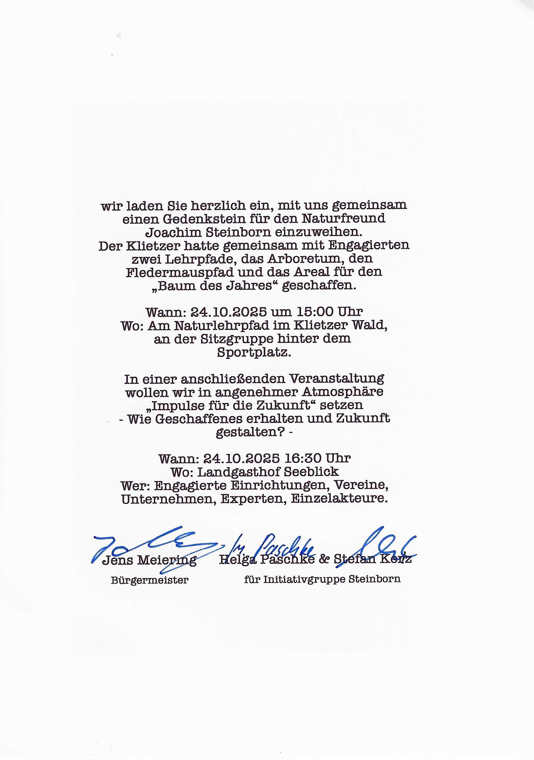 Einladungskarte Rückseite 1